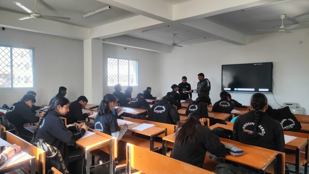 NDA coaching in Dehradun classroom teaching at Ground Zero Defence Academy
