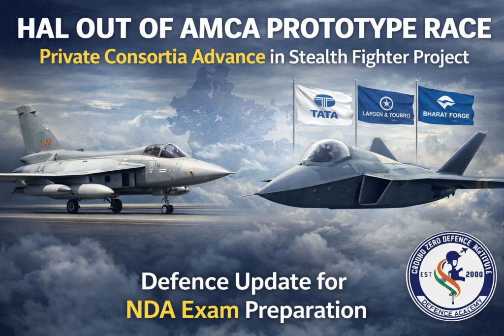 HAL Out of Race for India's AMCA Stealth Fighter Project Defence Update for Exam Preparation 5 February 2026