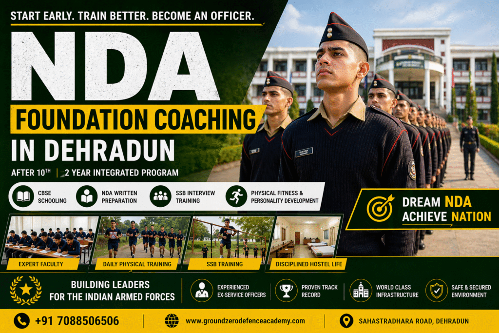 NDA Foundation Coaching in Dehradun