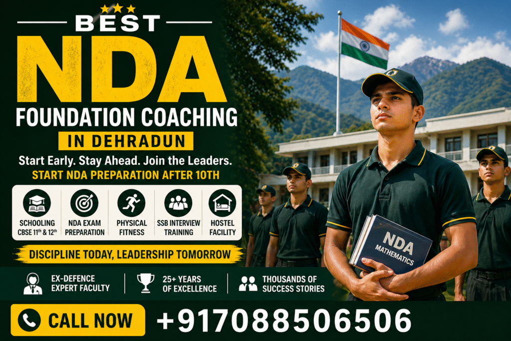 Best NDA Foundation Coaching in Dehradun