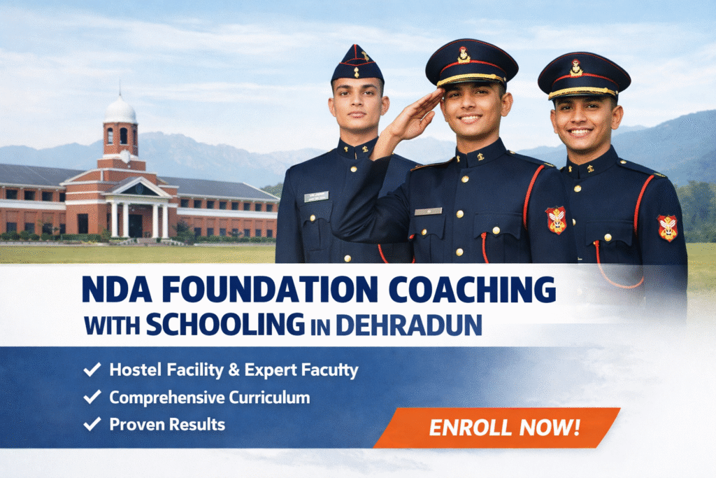 NDA Coaching with Schooling in Dehradun